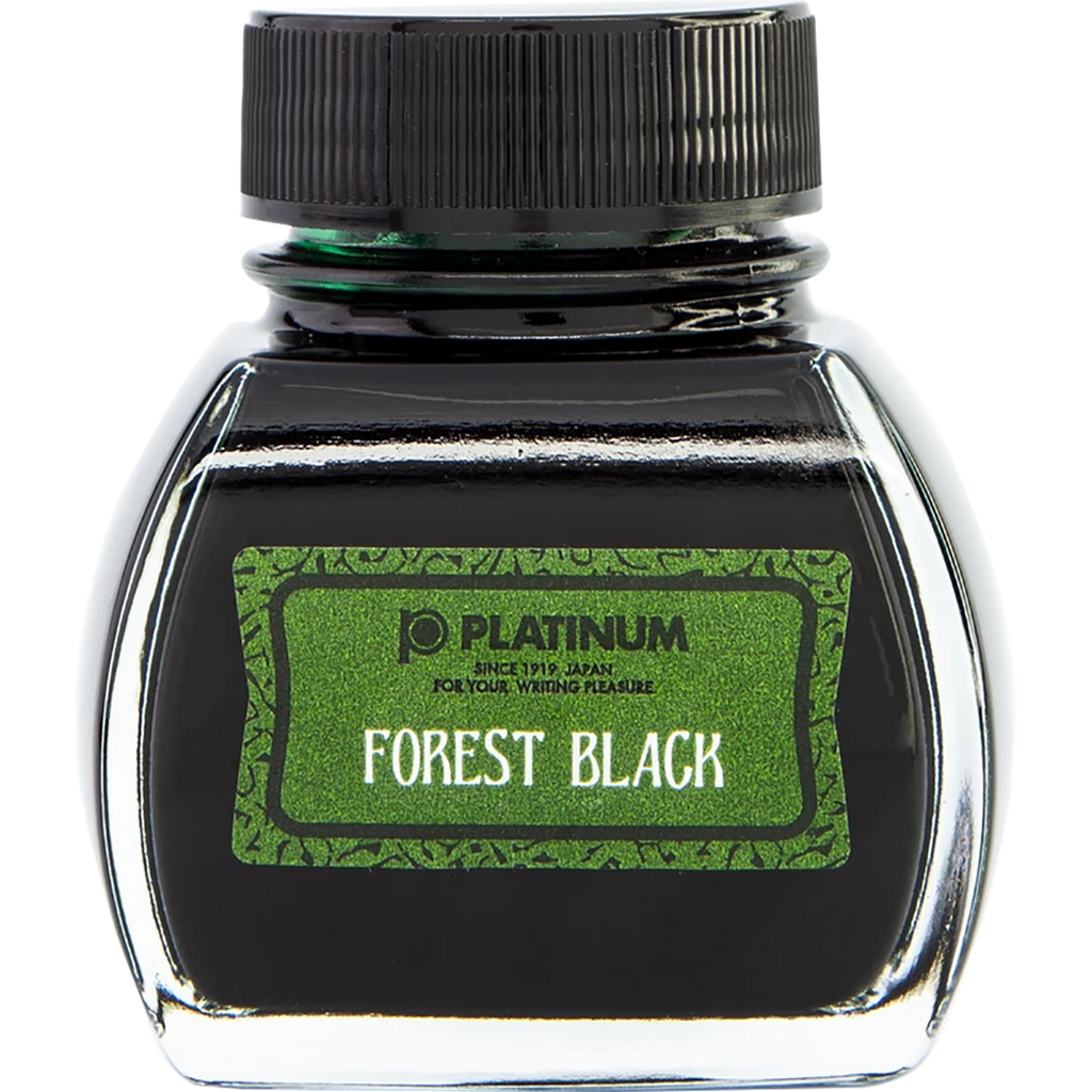 Platinum Classic Forest Black Ink Bottle 60ml-Pen Boutique Ltd