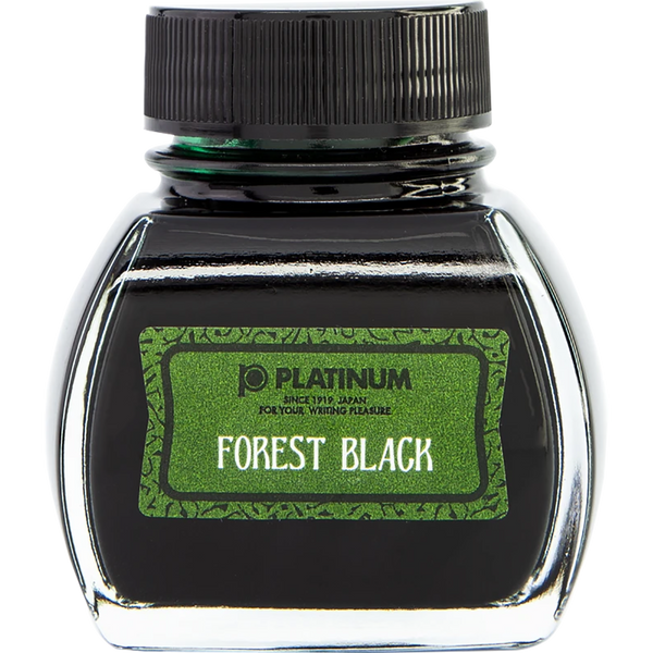 Platinum Classic Forest Black Ink Bottle 60ml-Pen Boutique Ltd