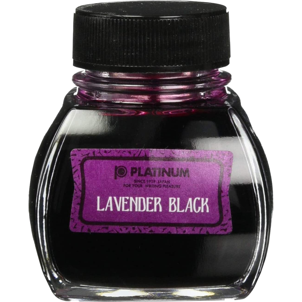 Platinum Classic Lavender Black Ink Bottle 60ml-Pen Boutique Ltd
