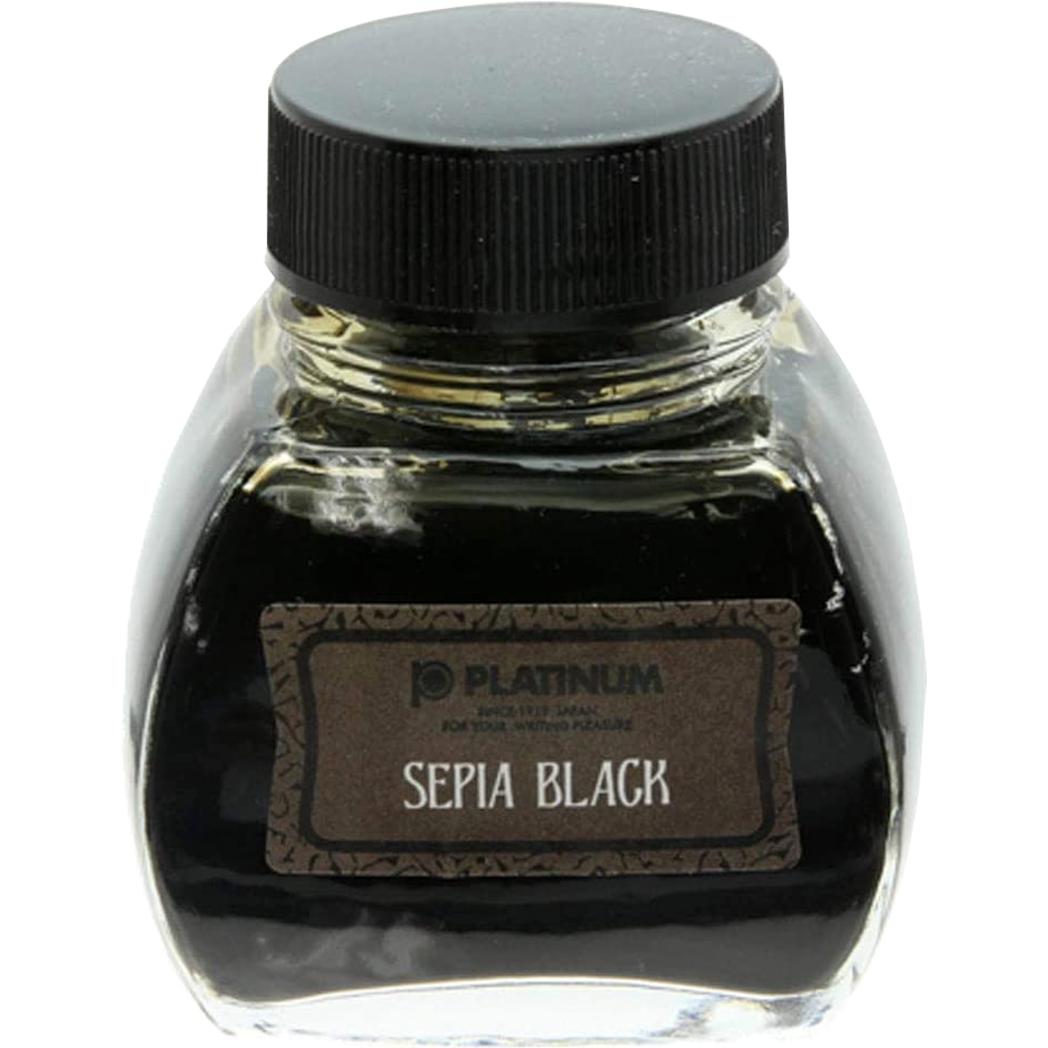 Platinum Classic Sepia Black Ink Bottle 60ml-Pen Boutique Ltd