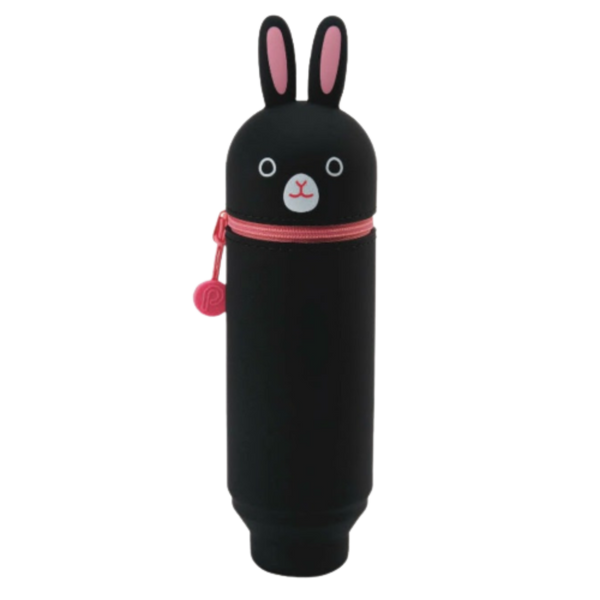 Punilabo Silicone Stand Up Pen Cases - Black Rabbit-Pen Boutique Ltd