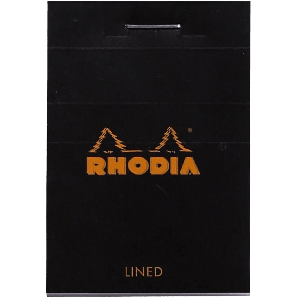 Rhodia N° 10 Pad - Black - Lined - Pen Boutique Ltd