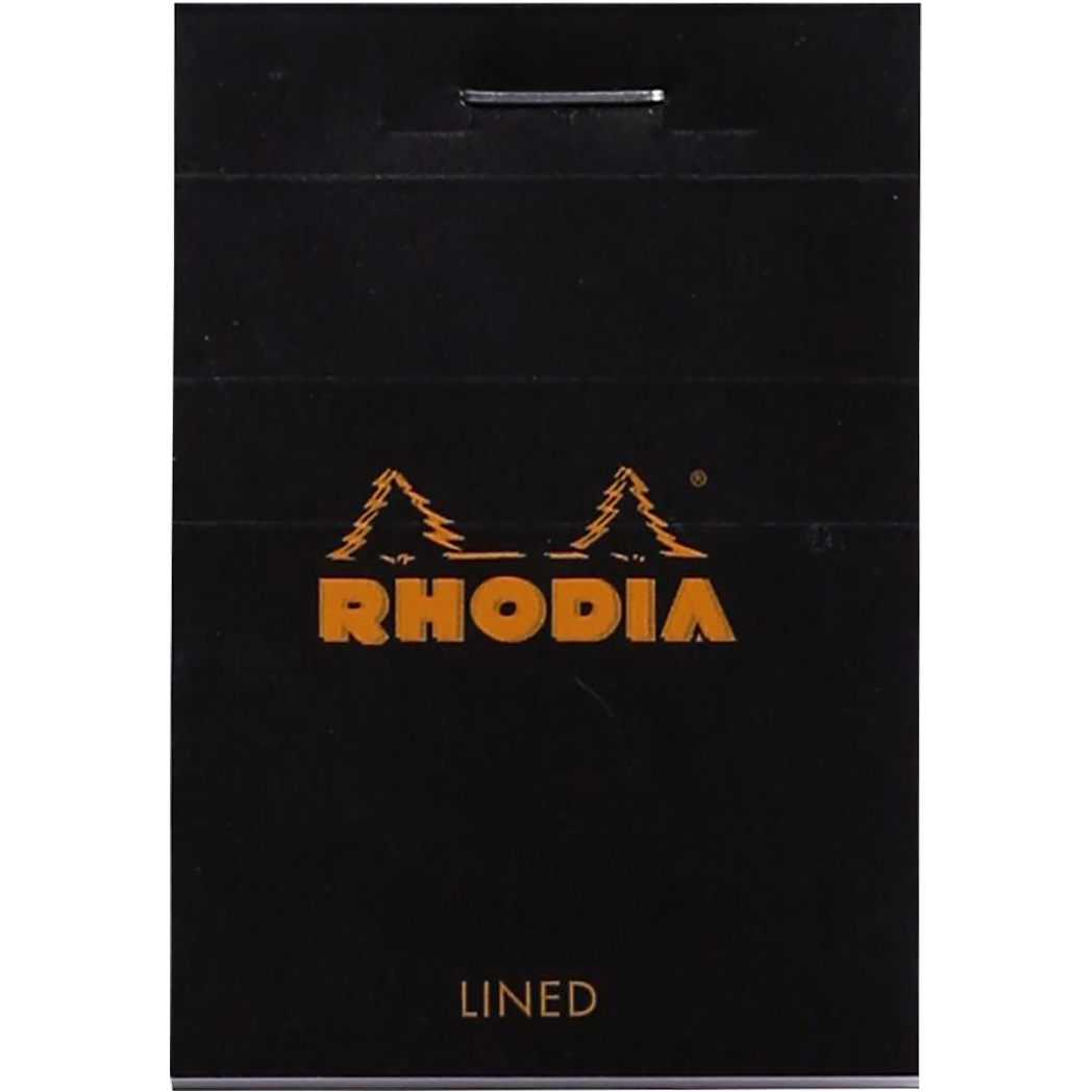 Rhodia N° 10 Pad - Black - Lined Ruling-Pen Boutique Ltd