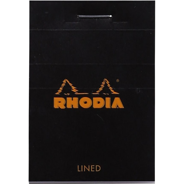 Rhodia N° 10 Pad - Black - Lined Ruling-Pen Boutique Ltd