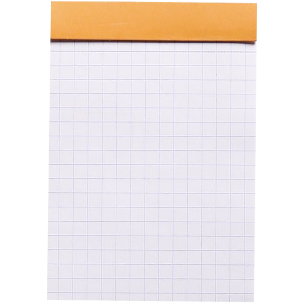 Rhodia Notepads Graph Orange 80S 3X4-Pen Boutique Ltd