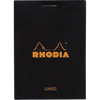 Rhodia Notepads Black Lined 80S 3X4-Pen Boutique Ltd