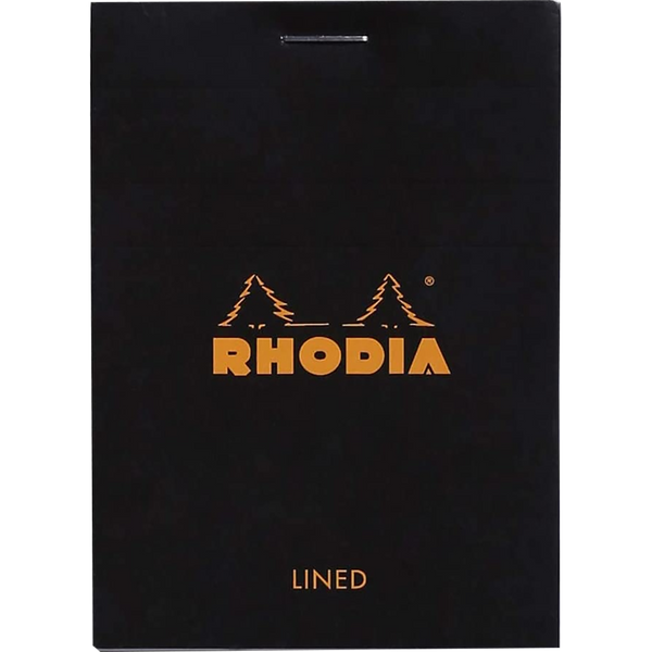 Rhodia Notepads Black Lined 80S 3X4-Pen Boutique Ltd