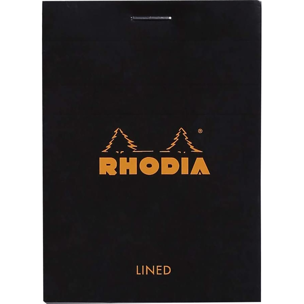 Rhodia Notepads Black Lined 80S 3X4-Pen Boutique Ltd