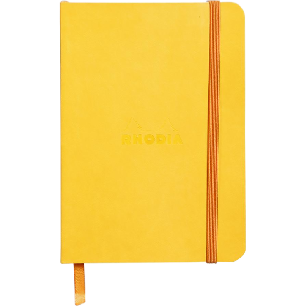 Rhodia Rhodiarama Lined Yellow A6 Notebooks-Pen Boutique Ltd