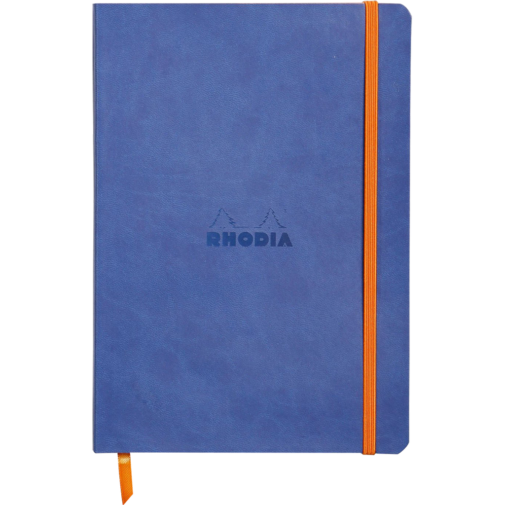 Rhodia Rhodiarama Notebook Sapphire Lined A5 size - 6"x8.25"-Pen Boutique Ltd