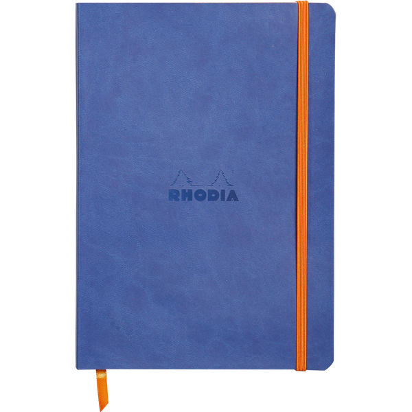 Rhodia Rhodiarama Notebook Sapphire Lined A5 size - 6"x8.25"-Pen Boutique Ltd
