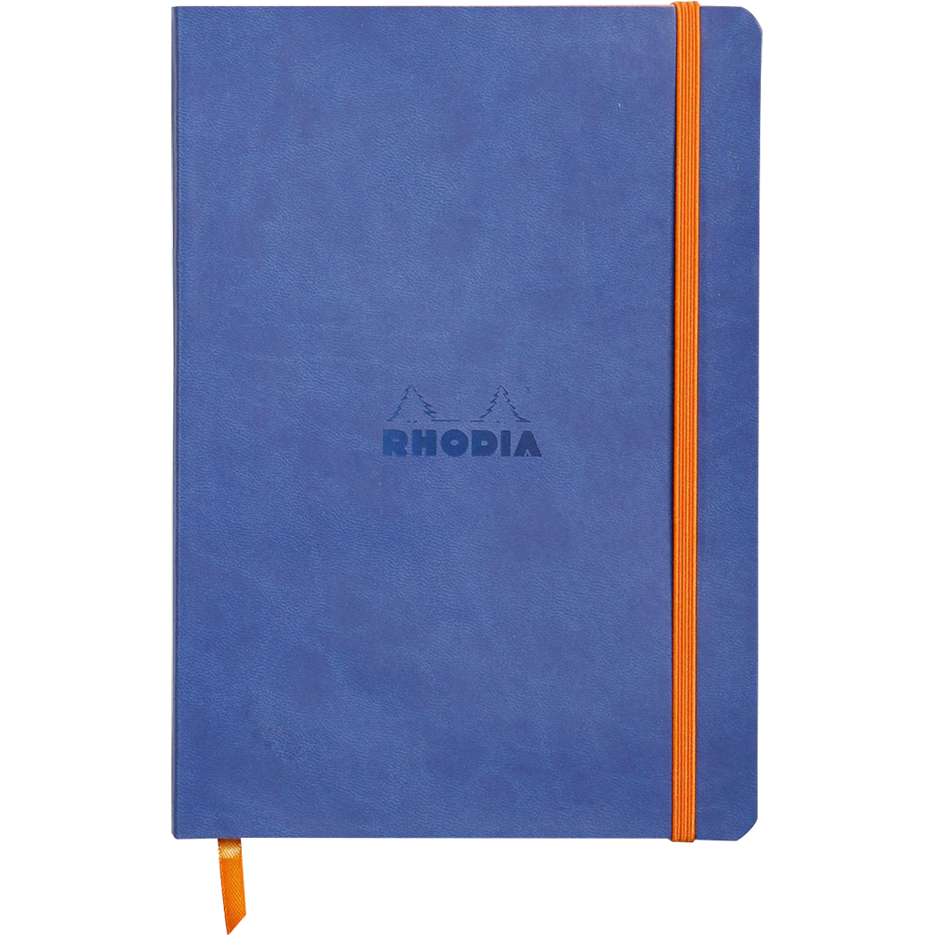 Rhodia Rhodiarama Notebook Sapphire Lined A5 size - 6"x8.25"-Pen Boutique Ltd