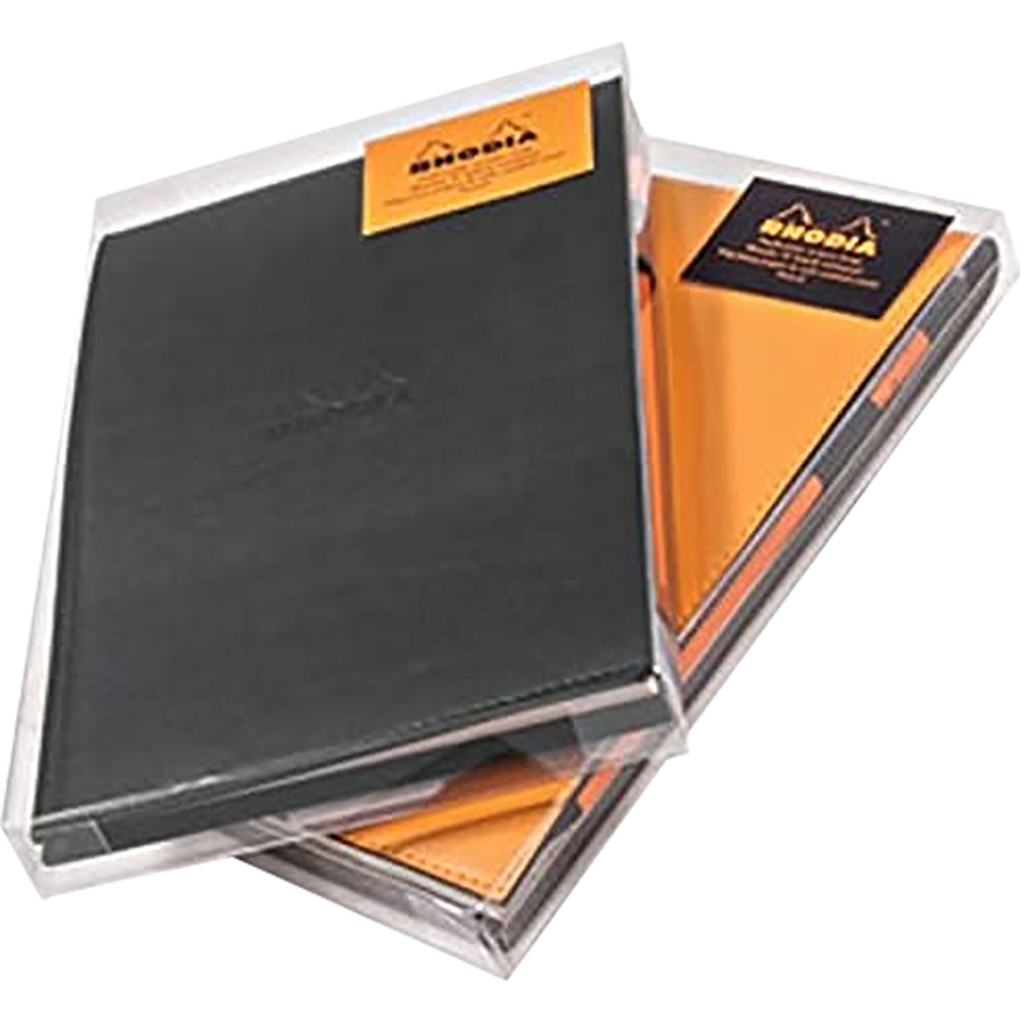 Rhodia "R" Notepad Gift Set Black w/lined pad 6 x 8 ¾-Pen Boutique Ltd