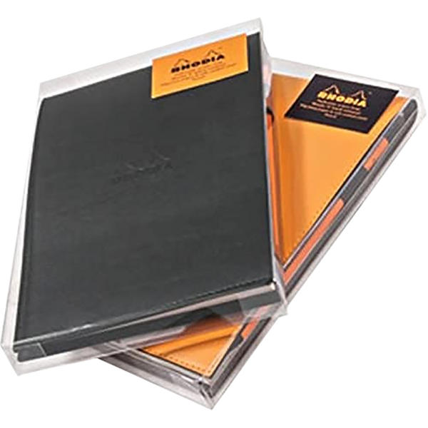 Rhodia "R" Notepad Gift Set Black w/lined pad 6 x 8 ¾-Pen Boutique Ltd