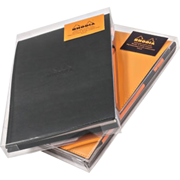 Rhodia "R" Notepad Gift Set Black w/blank pad 6 x 8 ¾-Pen Boutique Ltd