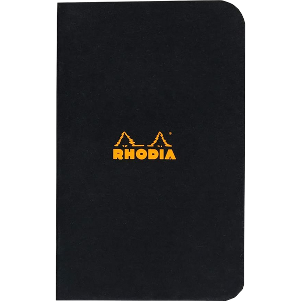 Rhodia Staplebound Graph Notebook 3 X 4 3/4-Black-Pen Boutique Ltd