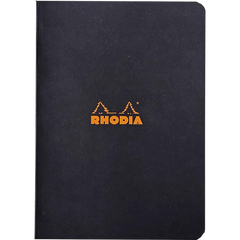 Rhodia Staplebound Lined Notebook 6 X8 1/4-Black-Pen Boutique Ltd