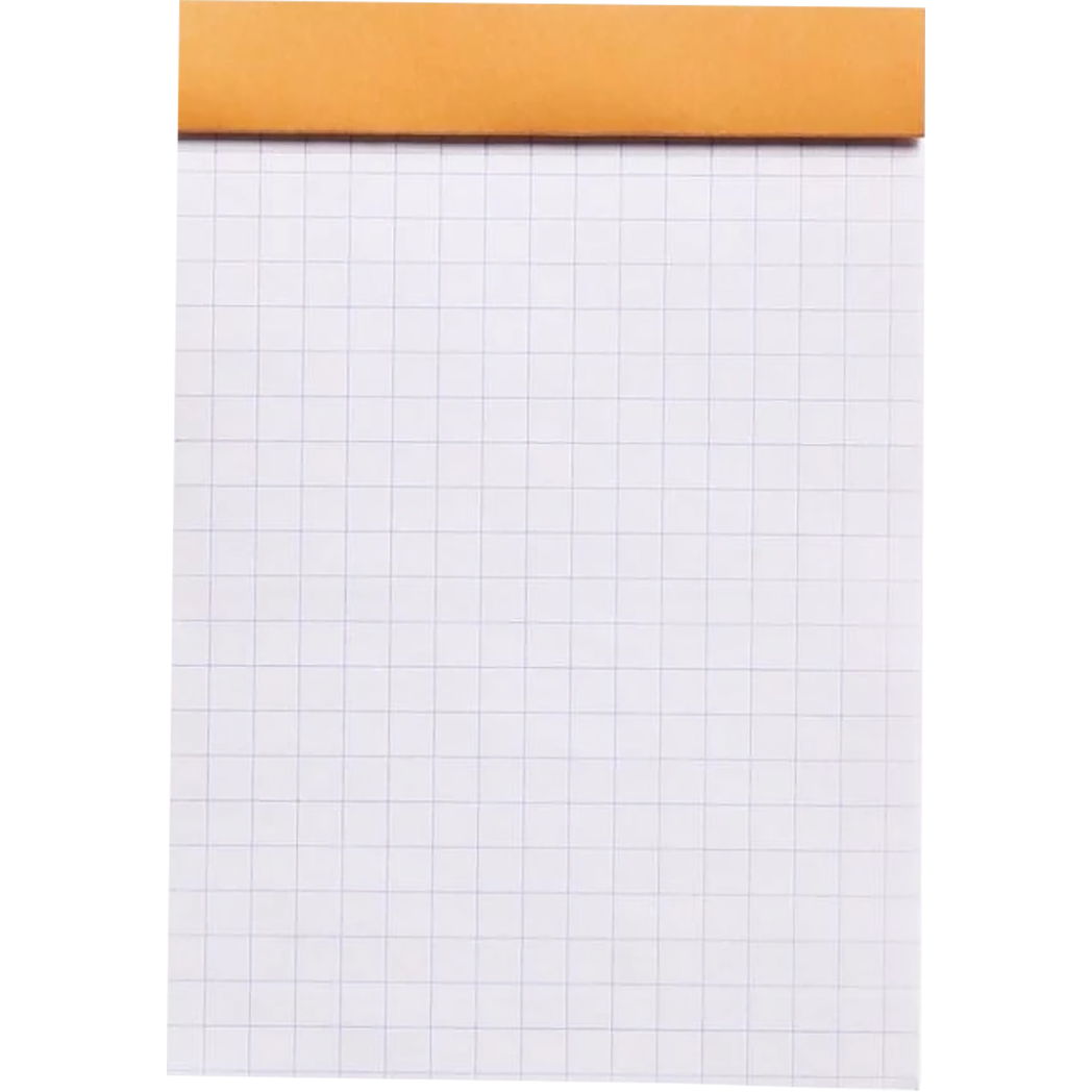 Rhodia Notepads Orange Graph 80S 3-3/8X4-3/4-Pen Boutique Ltd
