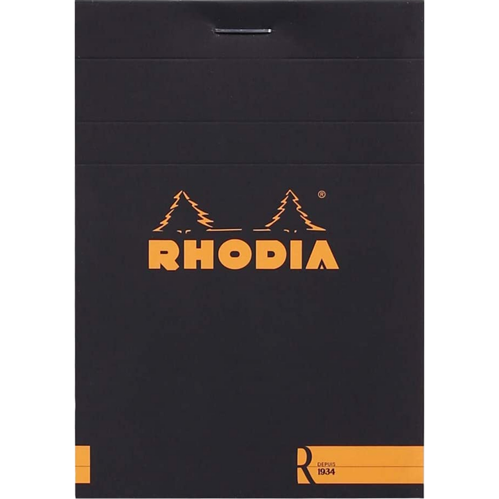 Rhodia Premium R Notepads - Black - Blank-Pen Boutique Ltd