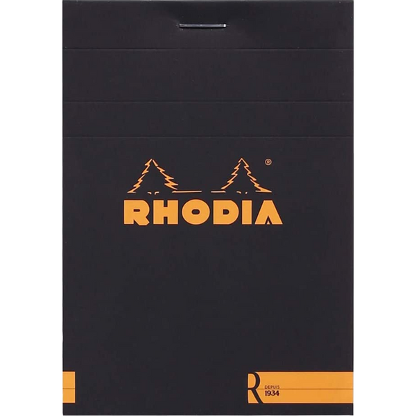 Rhodia Premium R Notepads - Black - Blank-Pen Boutique Ltd