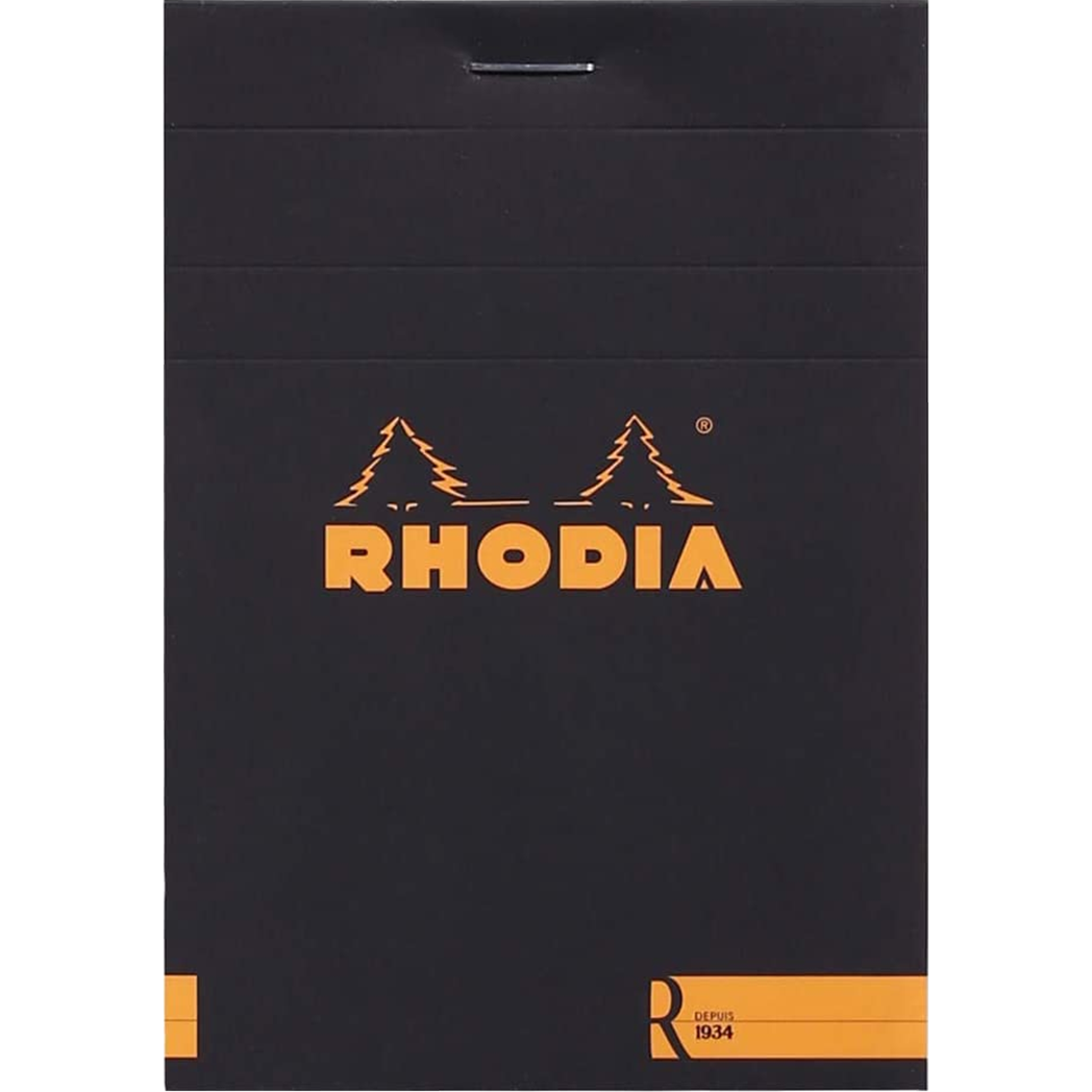 Rhodia Premium R Notepads - Black - Blank-Pen Boutique Ltd