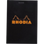 Rhodia Notepads Black Graph 80S 3-3/8X4-3/4-Pen Boutique Ltd