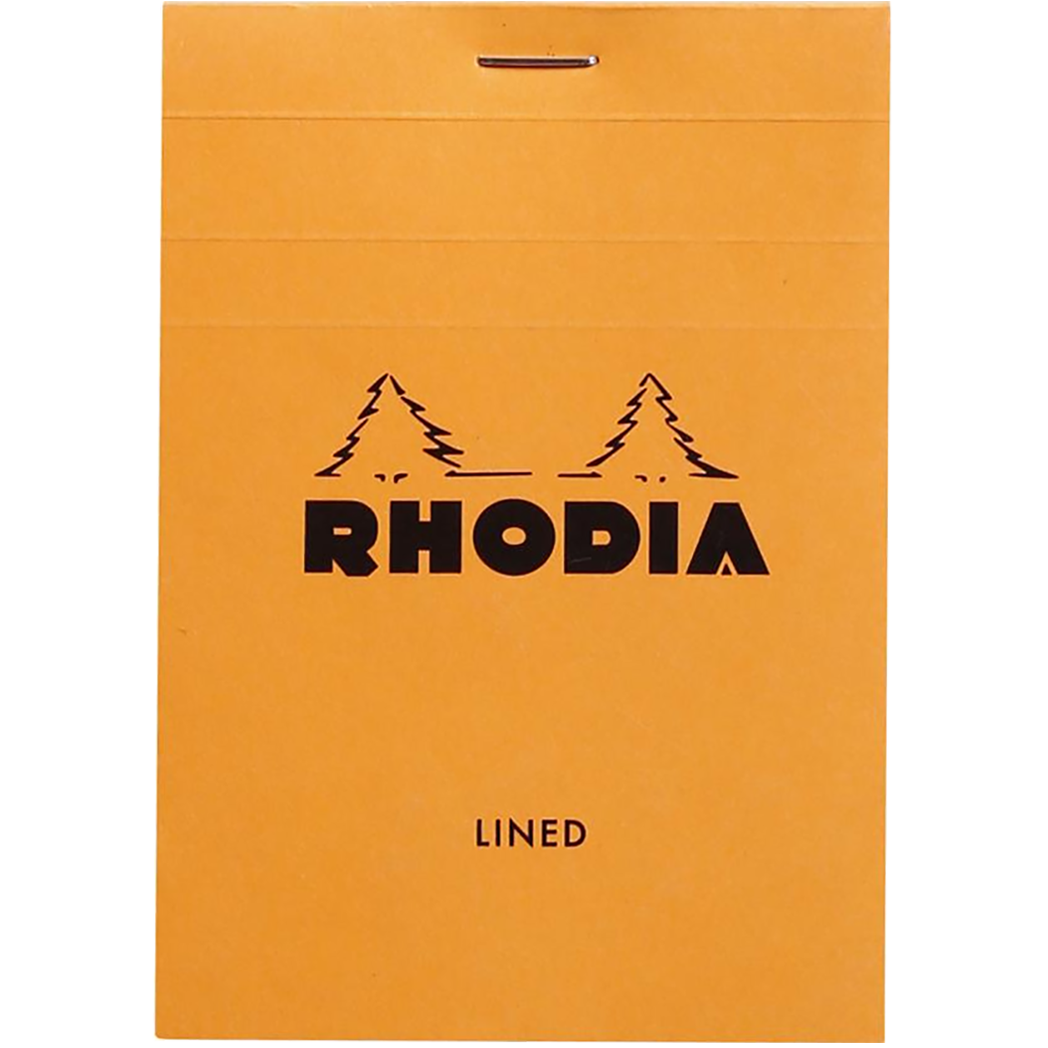 Rhodia N° 12 Pad - Orange - Lined Ruling-Pen Boutique Ltd
