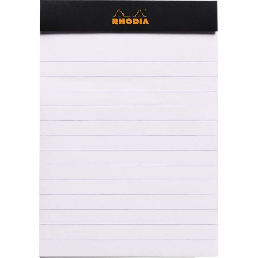 Rhodia N° 12 Pad - Black - Lined Ruling-Pen Boutique Ltd