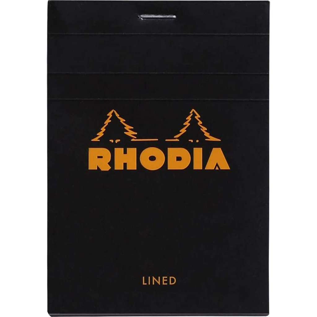Rhodia N° 12 Pad - Black - Lined Ruling-Pen Boutique Ltd
