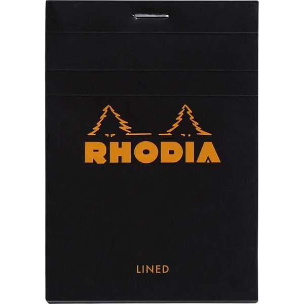Rhodia N° 12 Pad - Black - Lined Ruling-Pen Boutique Ltd