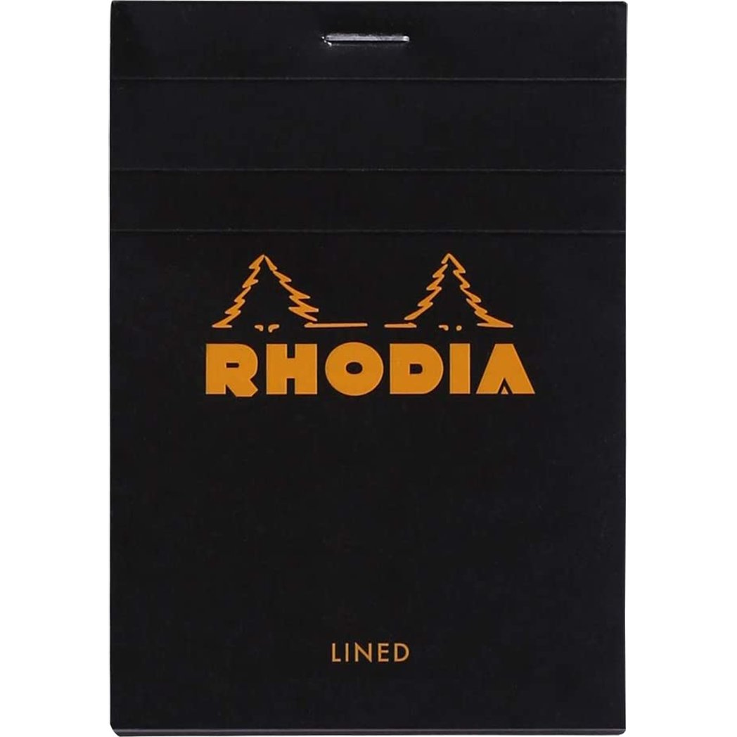 Rhodia N° 12 Pad - Black - Lined Ruling-Pen Boutique Ltd