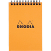 Rhodia A6 Wirebound Graph Orange Notepad 4 x 6-Pen Boutique Ltd