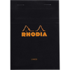 Rhodia Pad Notebook - Black - Lined 80S 4X6-Pen Boutique Ltd