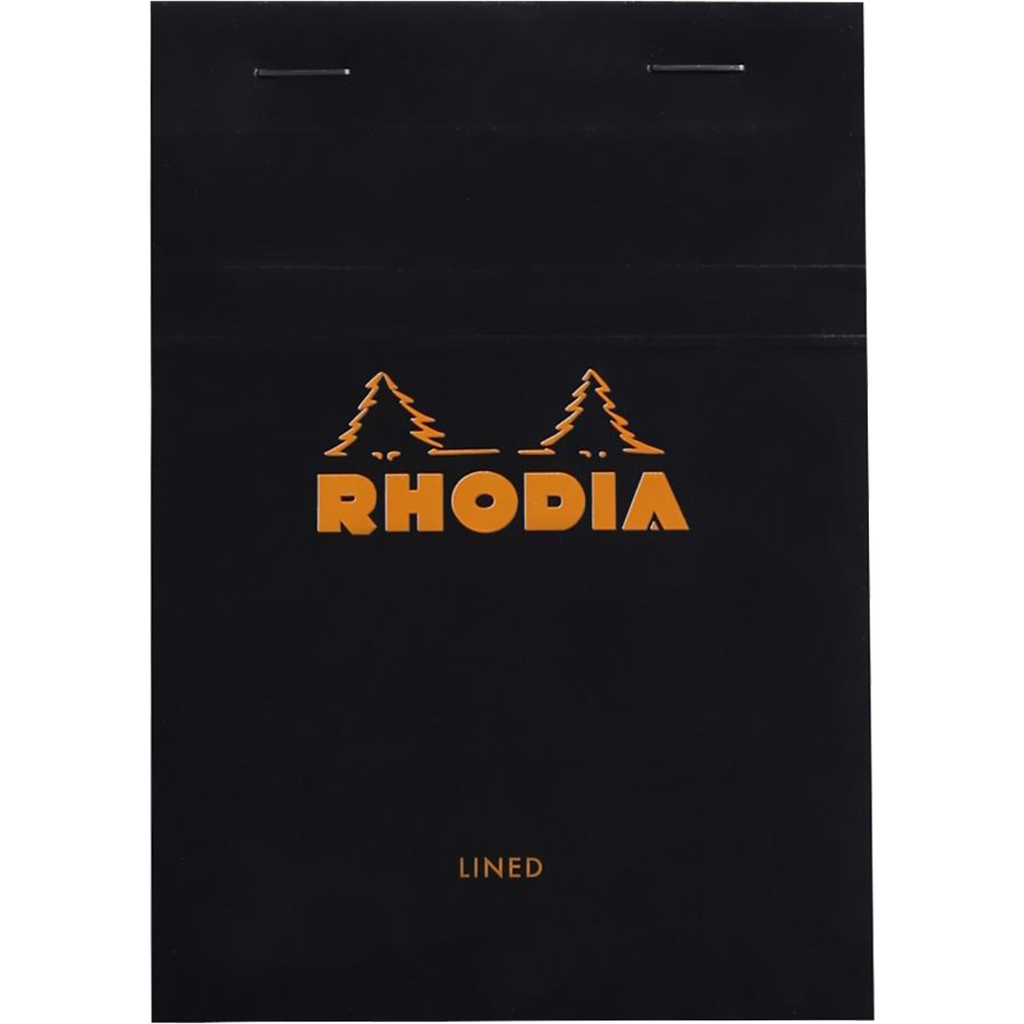 Rhodia Pad Notebook - Black - Lined 80S 4X6-Pen Boutique Ltd