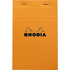 Rhodia Notepads Graph Orange 80S 4-3/8X6-3/8-Pen Boutique Ltd