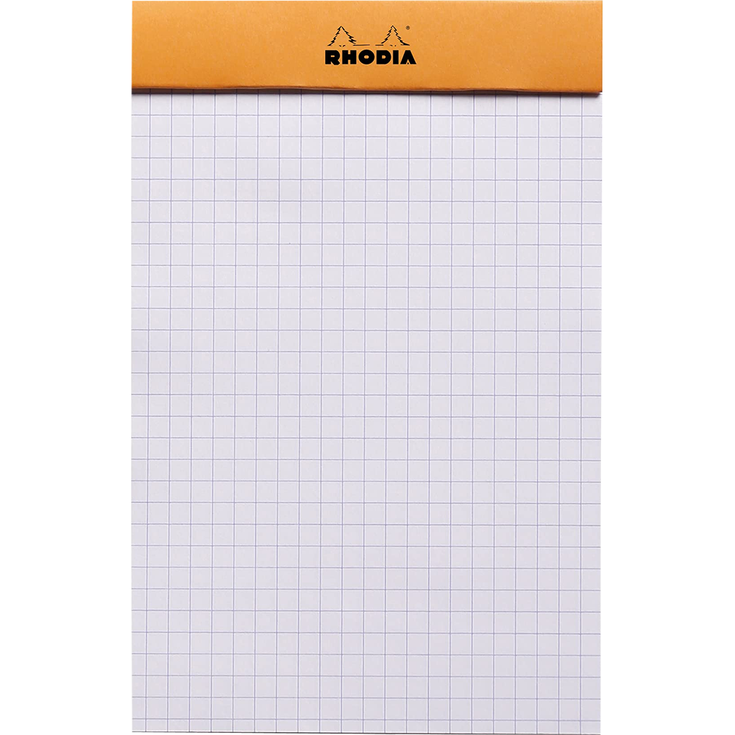 Rhodia Notepads Graph Orange 80S 4-3/8X6-3/8-Pen Boutique Ltd