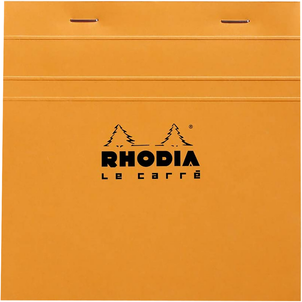 Rhodia Le Carre Square Notepads Small (5 3/4 x 5 3/4) with Orange-Pen Boutique Ltd