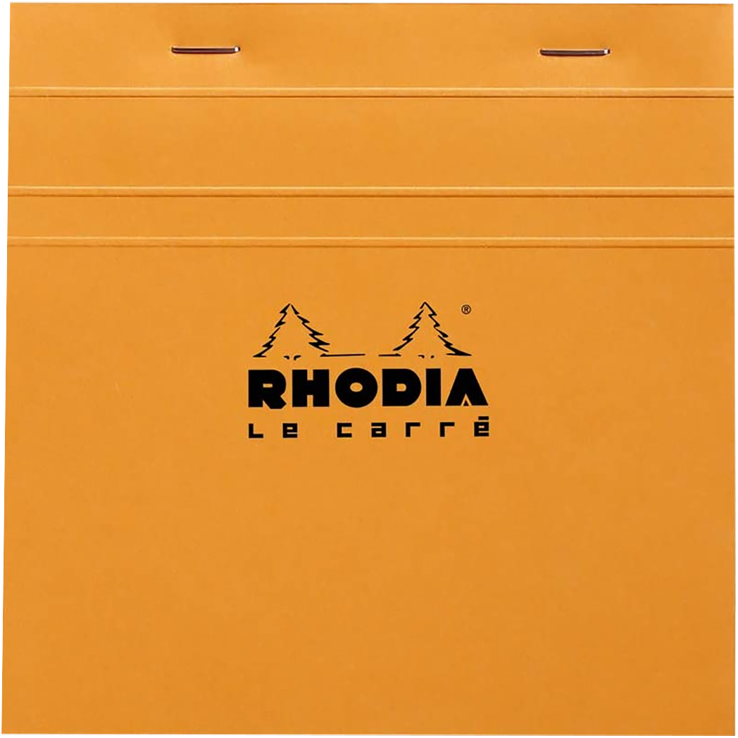 Rhodia Le Carre Square Notepads Small (5 3/4 x 5 3/4) with Orange-Pen Boutique Ltd