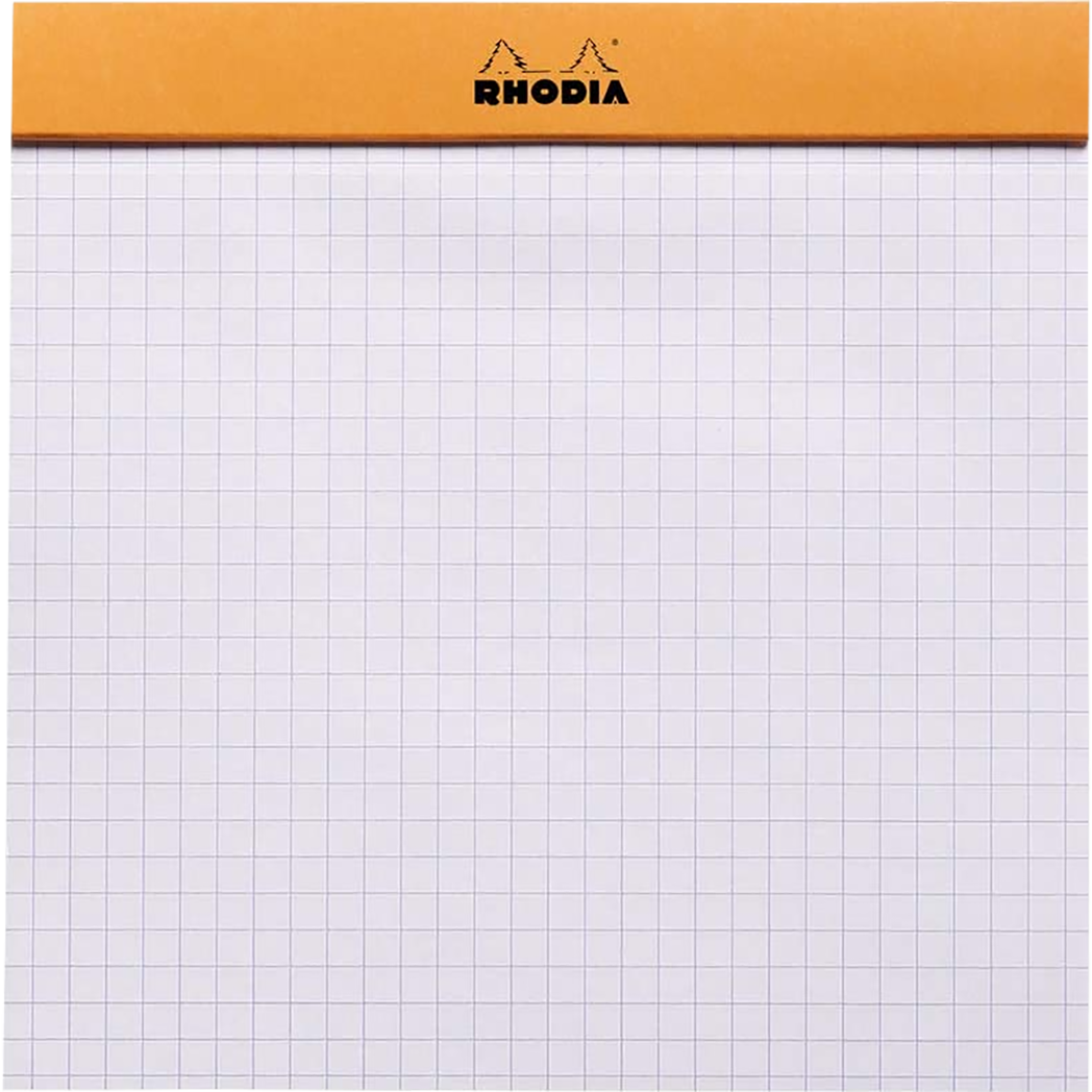 Rhodia Le Carre Square Notepads Small (5 3/4 x 5 3/4) with Orange-Pen Boutique Ltd