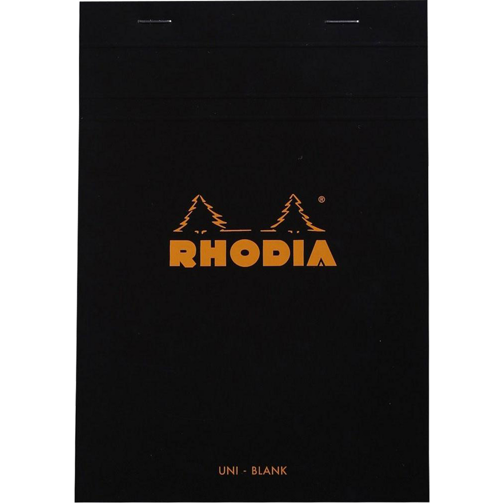 Rhodia Pad Blank Black 80S 6 X8-1/4-Pen Boutique Ltd