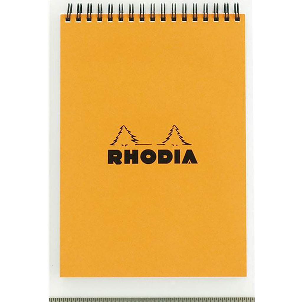 Rhodia Wirebound Graph Orange Notepads 6 x 8 1/4-Pen Boutique Ltd