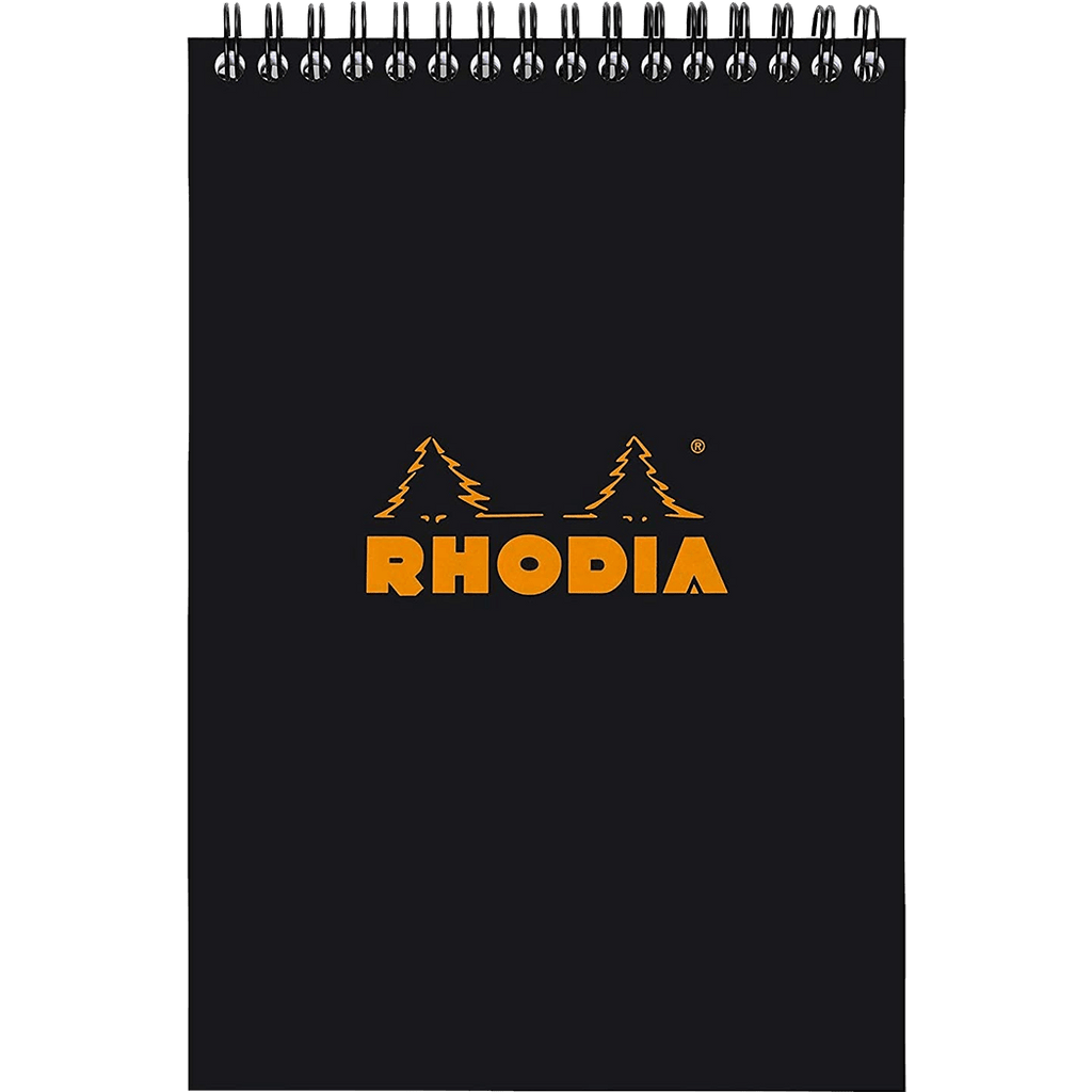 Rhodia Notepads Graph Black WB 6 X 8 1/4 - Pen Boutique Ltd