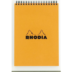 Rhodia Wirebound Graph Orange Notepads 6 x 8 1/4-Pen Boutique Ltd