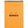 Rhodia Wirebound Lined Orange Notepads 6 x 8 1/4-Pen Boutique Ltd