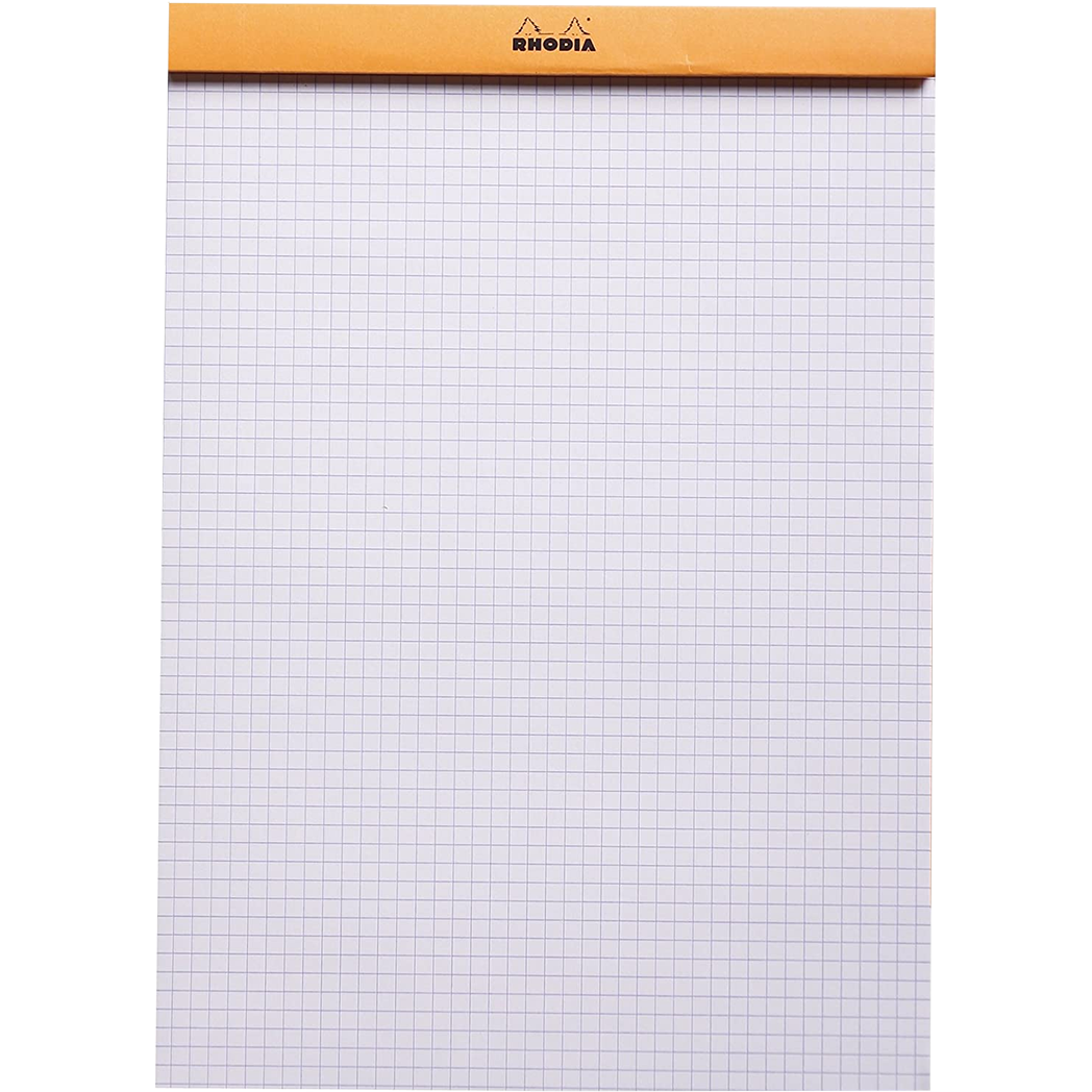 Rhodia Notepads Graph Orange 8-1/4X11-3/4-Pen Boutique Ltd