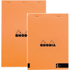Rhodia R Notepad Blank Orange Cover-A4 Size-Pen Boutique Ltd