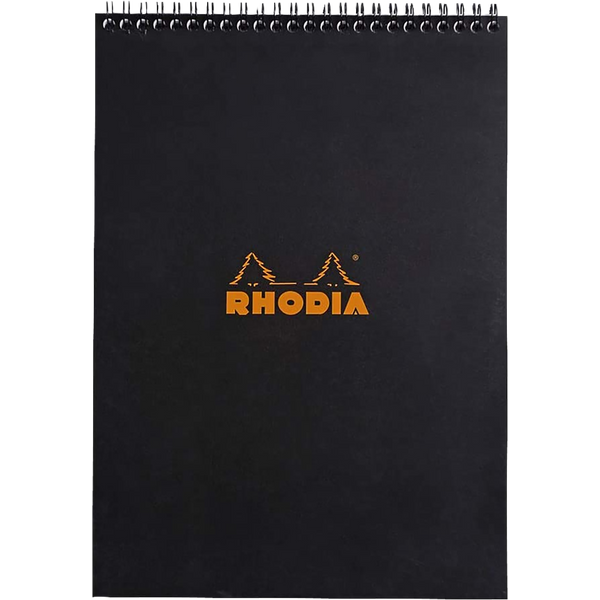 Rhodia Notepads Graph WB 8 1/4 X 12 1/2-Black-Pen Boutique Ltd