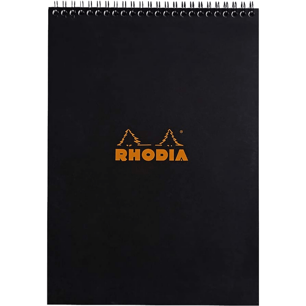 Rhodia Notepads Lined Black WB 8 1/4 X 12 1/2 - Pen Boutique Ltd