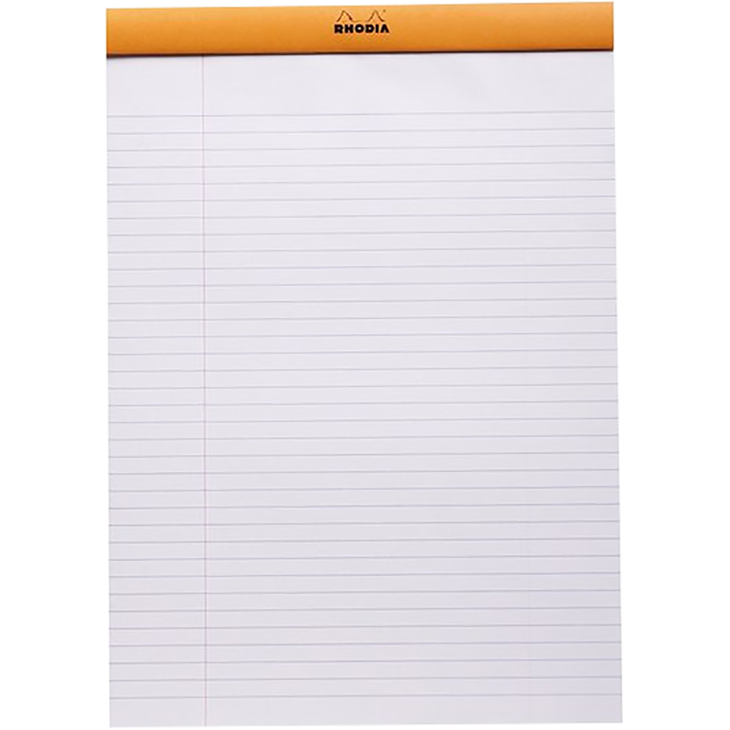 Rhodia Ruled A4 ORG 8-1/4 X 11-3/4 Notepads-Pen Boutique Ltd