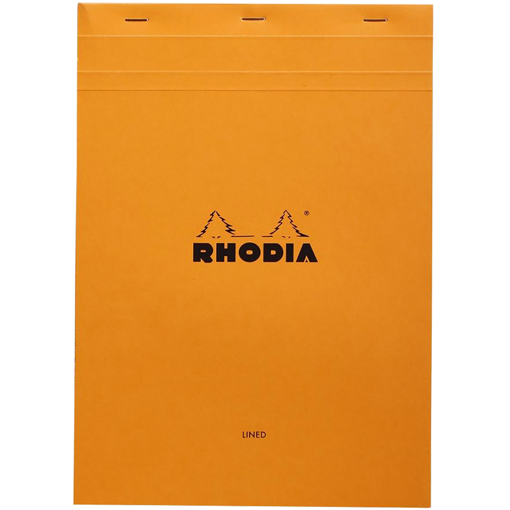 Rhodia Ruled A4 ORG 8-1/4 X 11-3/4 Notepads-Pen Boutique Ltd